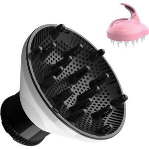 Slip-On Hair Diffuser Hair Dryer Attachment to Fit Nozzles from 1¾ to 2¼ inches